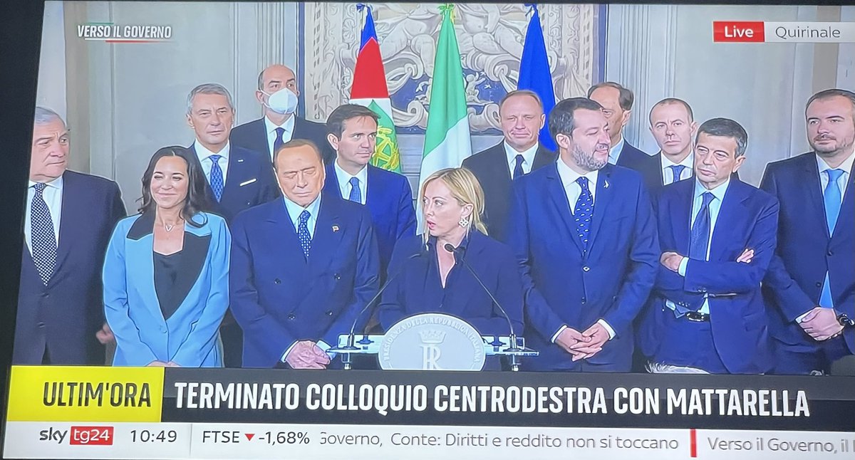 #consultazioni rapide perché con idee chiare. Ora spediti verso il Governo!💪🏻🇮🇹
#MeloniPremier