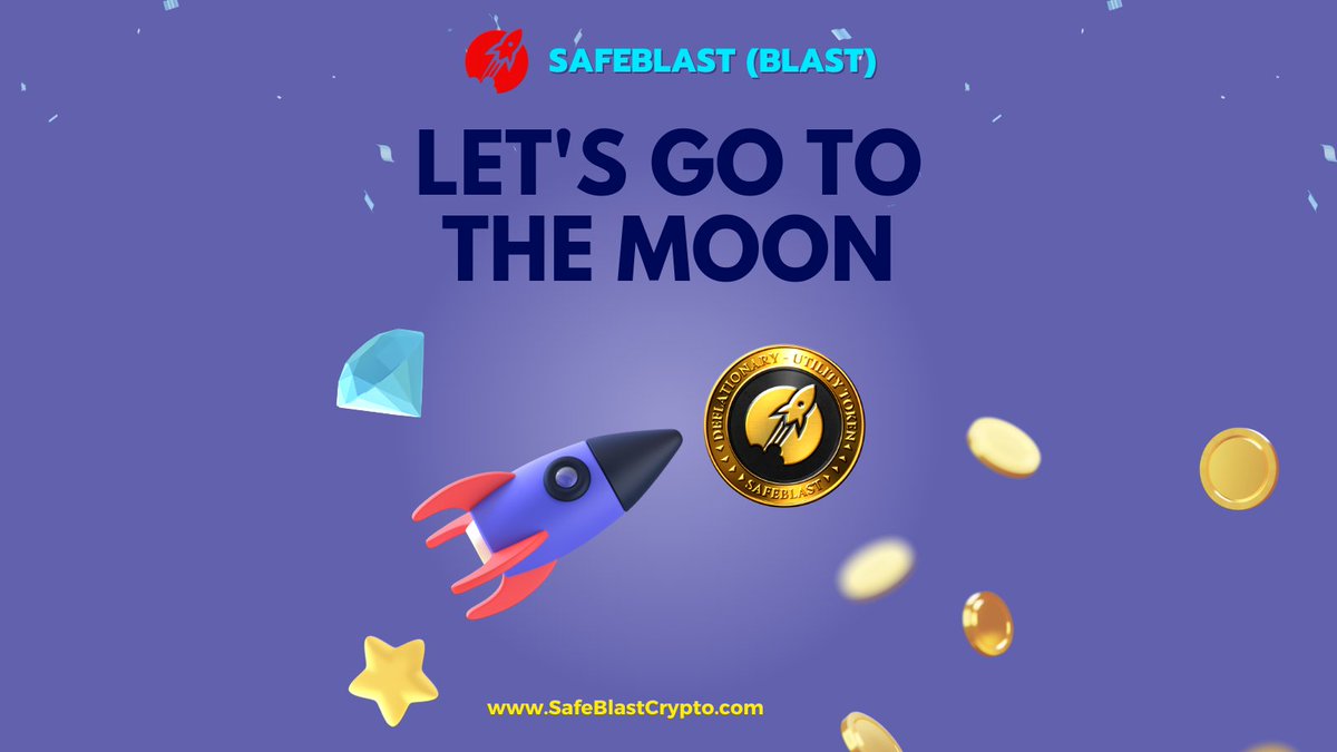 SafeBLASTarmy's tweet photo. Let’s go to the moon.
SafeBlast is an independent project that works by taking a 10% fee on every transaction.
This is divided into two parts - REWARDS and LIQUIDITY.
Click this link and learn more https://t.co/HlzNj4j5Za
#BLAST #SafeBALST #PancakeSwap https://t.co/qn5VtLyO2e