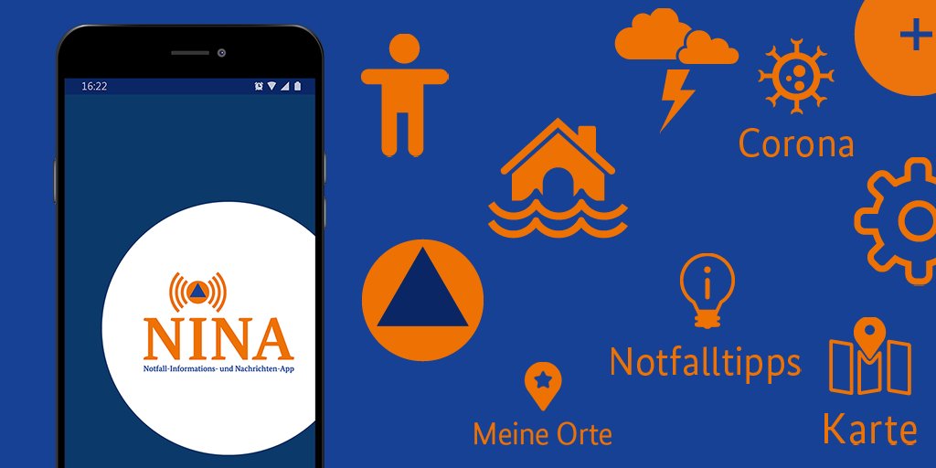 #NINA ist ein wichtiger Teil des #WarnMixFürDeutschland!
Um zuverlässig gewarnt zu werden, müssen Smartphone &amp; die kostenfreie App richtig eingestellt sein.
Zur Schritt-für-Schritt-Anleitung für iOS &amp; Android:

🍏 ➡️ bbk.bund.de/ios

🤖 ➡️ bbk.bund.de/android