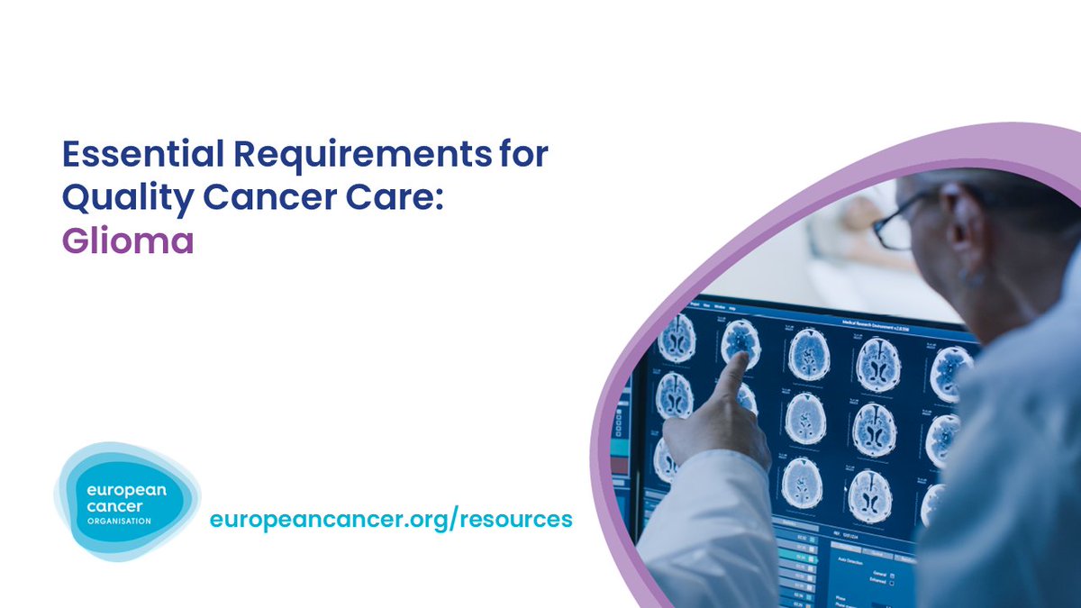 📢🆕Essential Requirements for Quality Cancer Care: #Glioma All newly diagnosed gliomas, both low- & high-grade, should be referred to the weekly neuro-oncology MDT meeting & a management plan More ➡️europeancancer.org/resources/290:… #BrainTumour #QualityCancerCare #ERQCC