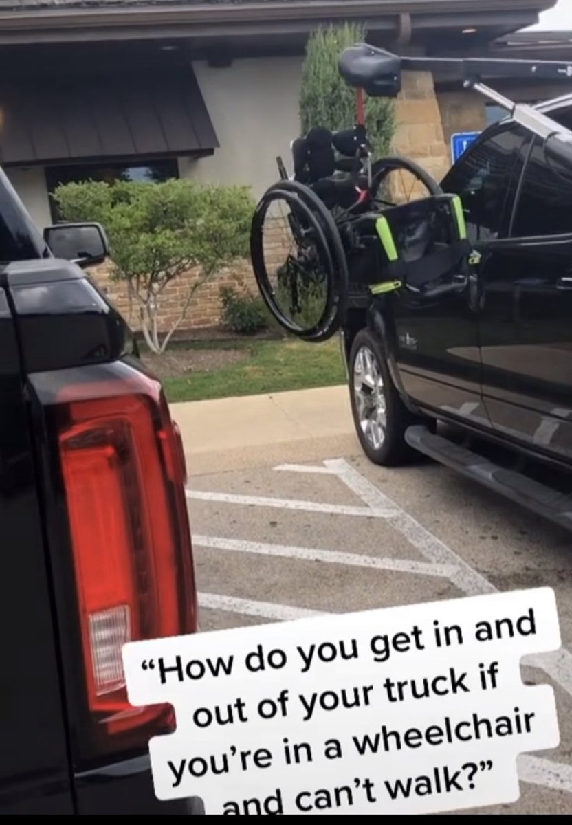 DisabledApes's tweet photo. How to get in and out of a truck when you’re in a #wheelchair 🤔
#DisabledApes #wheelchairlife #disabled #nft #NFTCommunity https://t.co/RA9SJESCXI