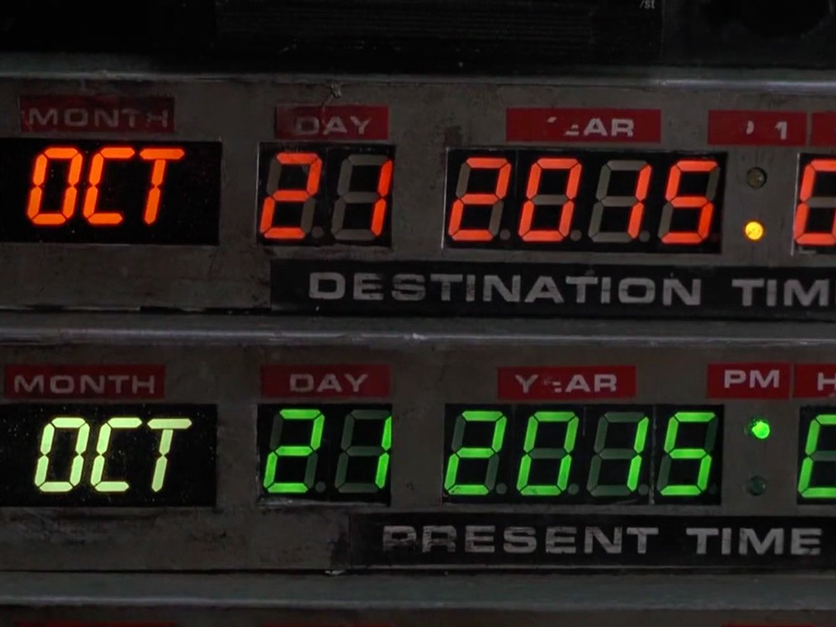 Happy #BackToTheFuture Day!⚡️🚙⚡️☢️⏲️