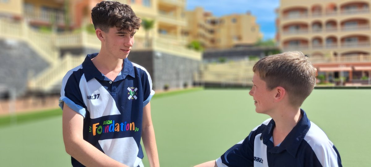 thebowlsacademy's tweet photo. Academy Singles Final 🏴󠁧󠁢󠁳󠁣󠁴󠁿🏆🇮🇨

It's an all Welsh Final in the last match of the 5 day bowling workshop holiday

Liam v Alfie 1.20pm 🇮🇨 29oC 🌤

@BowlsScotland @Glasgow_Sport @AsdaFoundation @core_37 @thedunwells @BowlsAustralia @BowlsEuropeLtd @HolyroodSec @GRAHAMGroupUK #YBAJET2 https://t.co/SViF3TcrRE