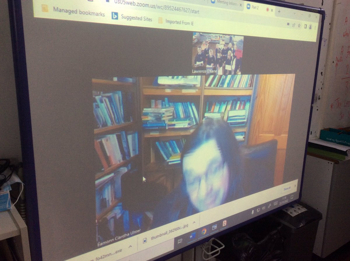 A special #thankyou to <a href="/UlsterUni/">Ulster University</a> #historian Dr Eamonn OCiardha who joined us this morning via @zoom to discuss #WorldWar2.
The boys&amp;girls of <a href="/stbrigidsCmills/">stbrigidscloughmills</a> really enjoyed asking their questions and listening to the great answers given by Dr Eamonn.