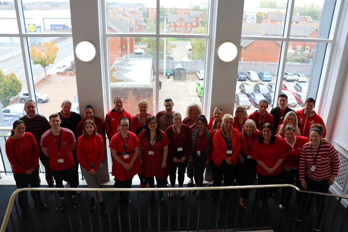 acttrainingltd's tweet photo. Today is #WRD22! 🟥

Both staff and learners wore red this week to make a stand against racism! Jobs Growth Wales+ learners went the extra mile to educate themselves and took part in a session with @theredcardwales. Well done everyone! https://t.co/kIPUptxJ7E