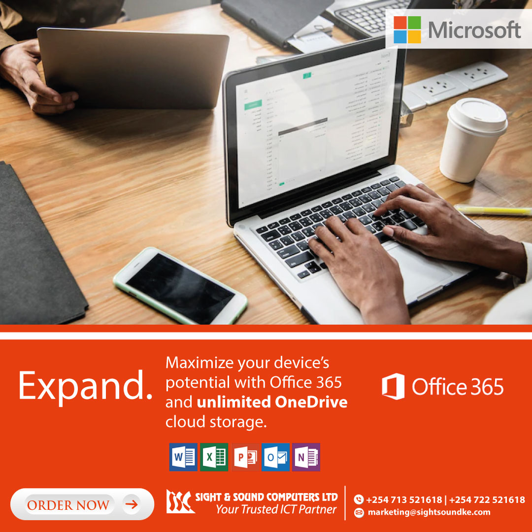 SightSound254's tweet photo. The all-new Microsoft 365 lets you create, share and collaborate all in one place with your favourite apps. Office empowers your employees to do their best work from anywhere in the world, together in one place. #Microsoft365 #Tuinuane #CustomerObsessionMonth #SmartInEveryWay https://t.co/FAncX1obZt