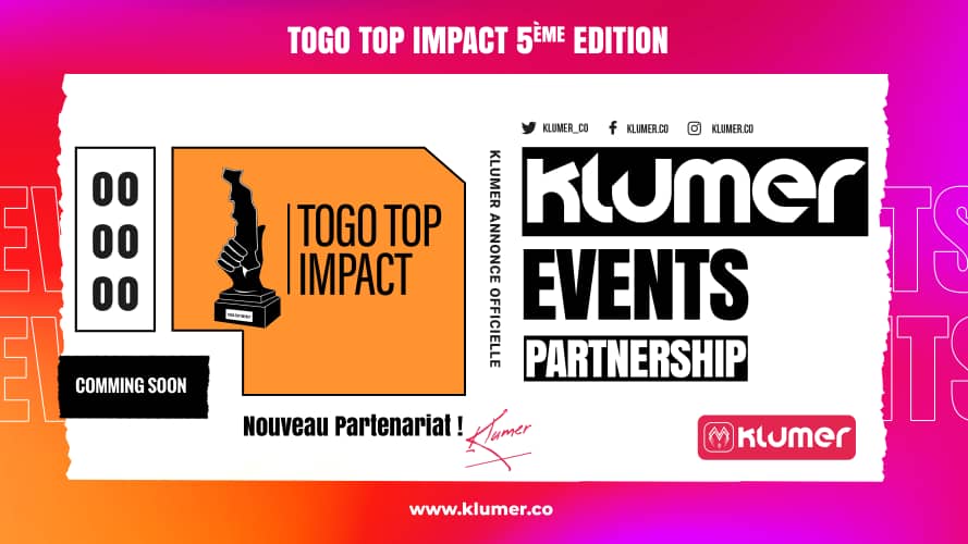 klumer_co's tweet photo. Votre réseau social Klumer se joint à la plus prestigieuse des cérémonies de distinctions des hommes et femmes d'impacts du Togo.
La 5 ème édition du Togo Top Impact vous ramène dans l'univers des nouvelles technologies de l'événement avec Klumer.
#TgTwittos #Klumer #TTI https://t.co/uOmzQlUc3F