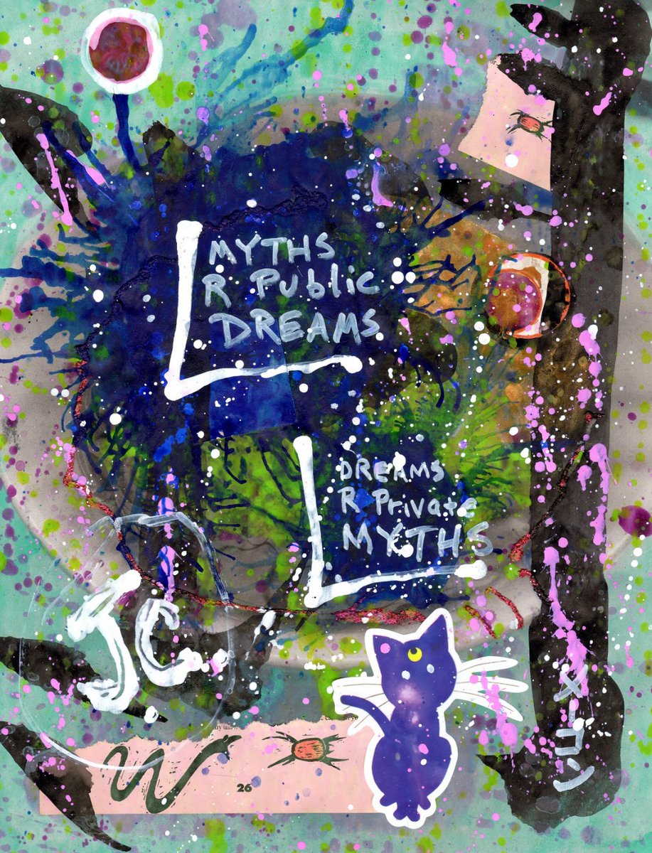 M_A_Macon's tweet photo. "Pubic Dreams, Private Myths [1,001 Sobas with Senpai #968]" Not for sale. 

Acrylic, stickers, oil pen, and collage elements on photo print, Marc-Anthony Macon, 2020 #artbrut #dadaism https://t.co/Arj1aGX13T