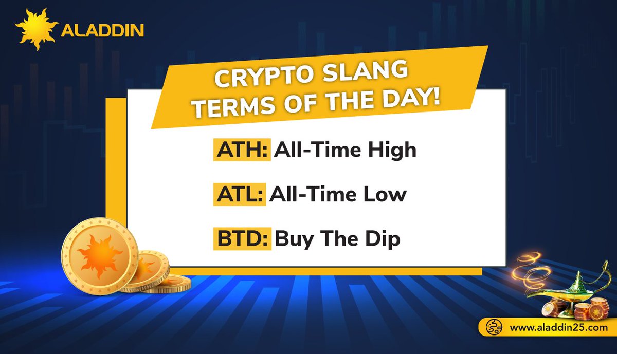 aladdinxchange's tweet photo. Learn something new with #AladdinExchange's Crypto Slang Terms of the Day! 

Stay tuned to learn more in the coming days. 

Start safely testing your strategies with Aladdin Exchange’s Demo Trading feature!

Visit us:👉https://t.co/Jqtg70Ww1M 

#CryptoExchange #Crypto #ATH #ATL https://t.co/Kxap8EBlt5