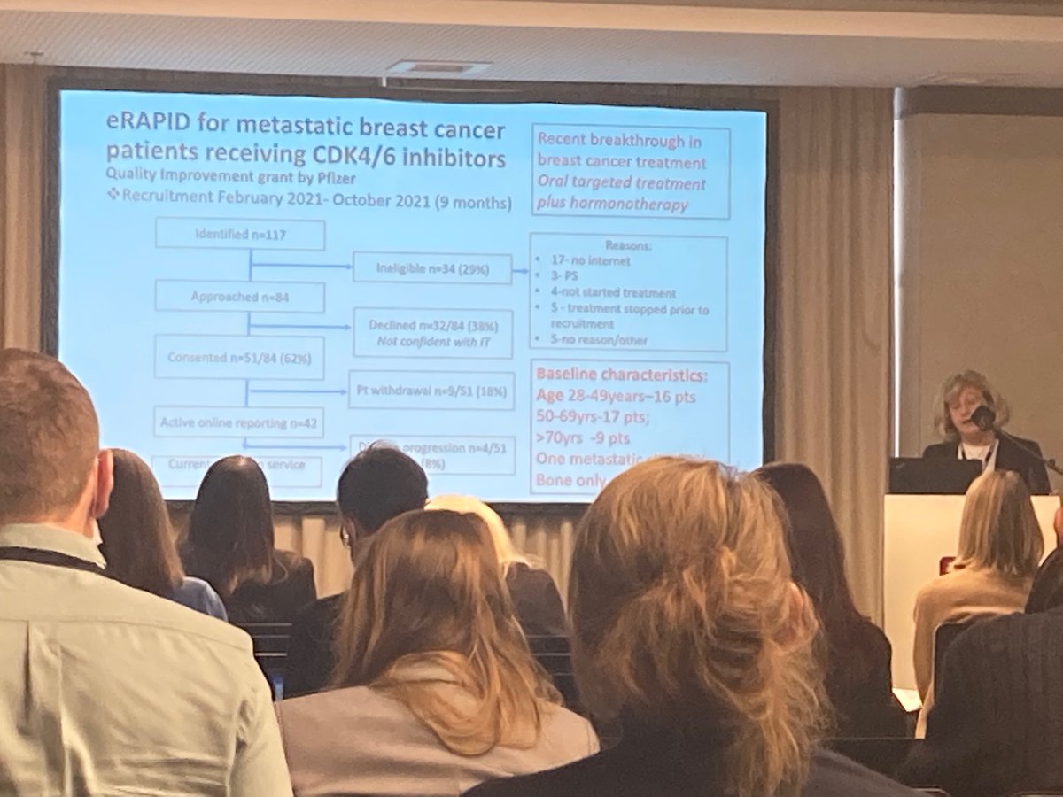 Kate Absolom (@drkateabsolom) on Twitter photo <a href="/GalinaVelikova2/">Galina Velikova</a> presenting our <a href="/pogweb/">Patient Centred Outcomes Research (PCOR)</a> experience of implementing the eRAPID approach to online symptom monitoring in the metastatic breast cancer setting in at the Leeds Cancer Centre UK. Taking research findings from the trial into clinical practice. <a href="/ISOQOL/">ISOQOL</a> #ISOQOL2022 <a href="/GalinaVelikova2/">Galina Velikova</a> presenting our <a href="/pogweb/">Patient Centred Outcomes Research (PCOR)</a> experience of implementing the eRAPID approach to online symptom monitoring in the metastatic breast cancer setting in at the Leeds Cancer Centre UK. Taking research findings from the trial into clinical practice. <a href="/ISOQOL/">ISOQOL</a> #ISOQOL2022