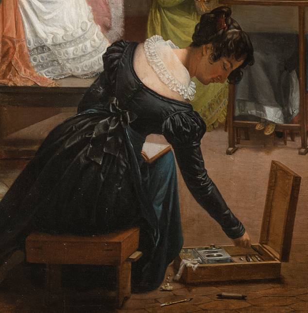 ¿#Sabiasque 'El estudio de Abel de Pujol' fue la primera obra que Adrienne Marie Louise Grandpierre-Deverzy presentó públicamente? La expuso en el Salón de París de 1822 cuando ella tenía 24 años. Visita nuestra #ObraInvitada en la sala XXV. Más info👉cutt.ly/AB33cVG