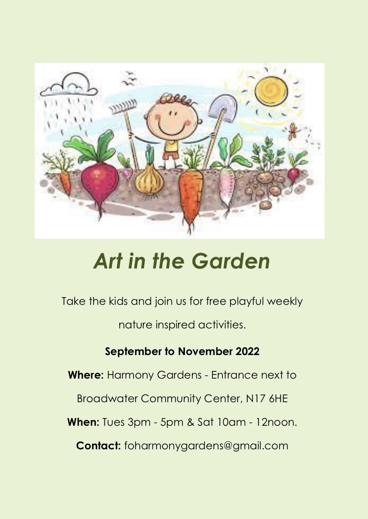 HarmonyGG's tweet photo. Don't forget our Art in the Garden session is on tomorrow (Saturday) from 10am - 12 midday. We'd love to see you and your little ones! https://t.co/tL5P5QfEnl