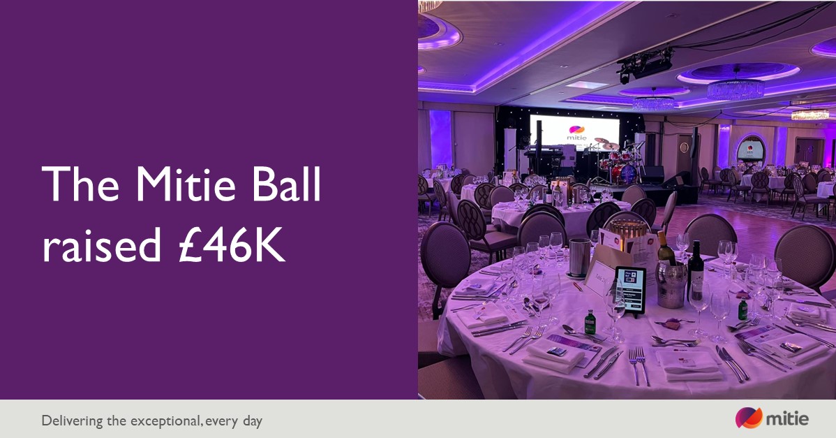 This year's Mitie Ball gathered 250 people for an evening of entertainment and fundraising. £46,117 was raised during the event, that will be split between two charities: @ProstateUK and @TheBHF. Thank you to all the people who attended. #ExceptionalEveryDay | #MitieBall