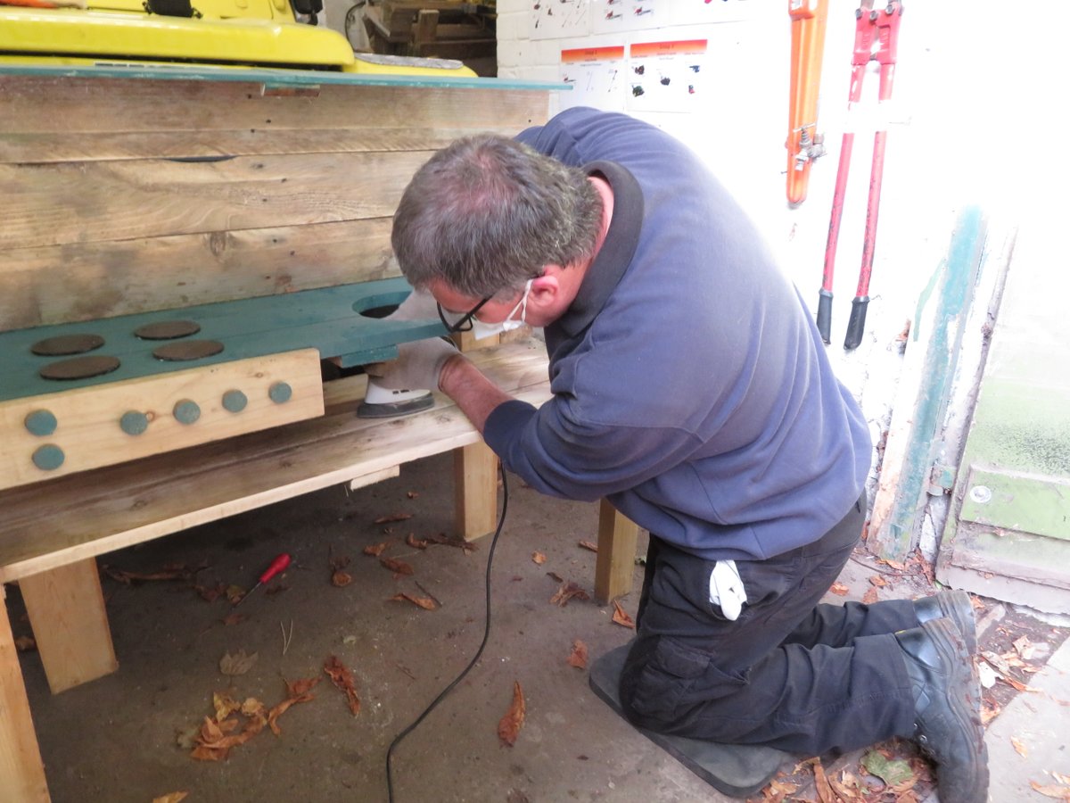 WirralE's tweet photo. The staff and volunteers at our Royden Park centre have recently completed the construction of a #MudKitchen for the people we support there, to help them develop their communication and language skills.

#LearningDisabilities #EnrichingLives #DevelopingIndividuals https://t.co/MooWL8AnON