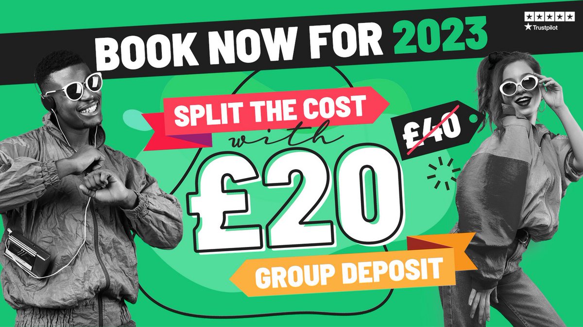Looking to book an event for 2023? Book early with our £20 deposit offer.🤩

Get your event booked for half the price. Book with us before the 15th December 2022, paying the first half of your deposit now &amp; the remaining 50% in 2023.

T&amp;C's - funktionevents.co.uk/early-bird-dep…