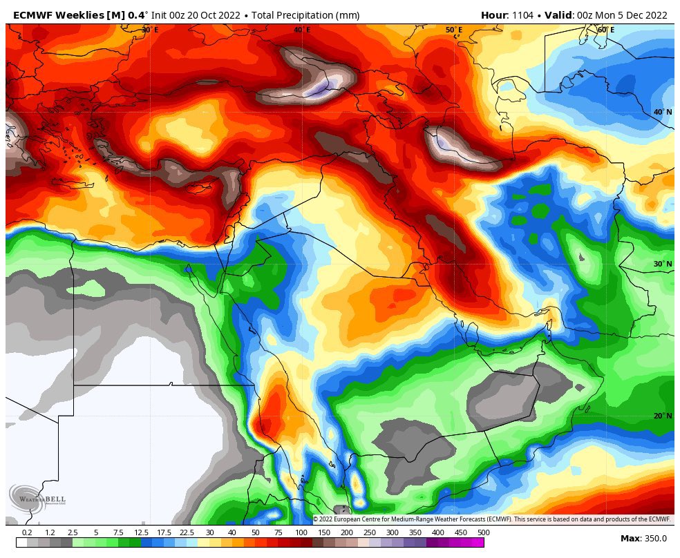 Zeyad_jehani's tweet photo. يالله من فضلك ⛈
.
التوقعات التراكمية للنماذج العالمية عالية الدقة للفترة القادمة مبشرة خاصة خلال شهر #نوفمبر القادم بمشيئة الله
.
ECMWF https://t.co/dTFG66uqxD