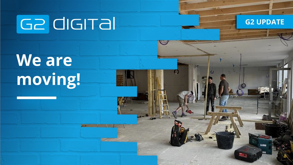g2_digital's tweet photo. Exciting times ahead for G2 Digital. Work has begun on our new premises. Our move date is set for the 17th-22nd November and we will be closed for this period. Watch this space for more updates and we look forward to you visiting us soon!
#G2Digital https://t.co/mDuOs9gR7W