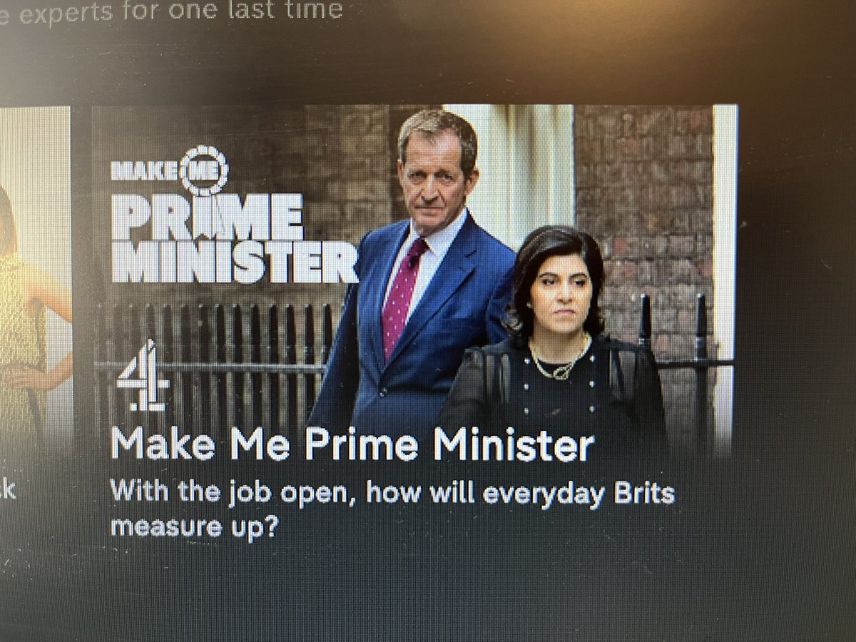 CEGStevens's tweet photo. A better or worse (or equally worse) way to decide on the next #BritishPrimeMinister?? 

#democracyshitshow 

#MakeMePrimeMinister @Channel4 https://t.co/qTqwrEARKA