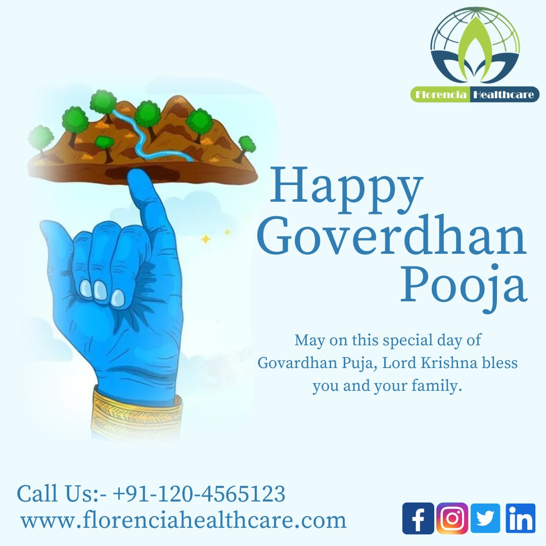 FlorenciaHealth's tweet photo. On the beautiful &amp; auspicious festival of Govardhan Puja, we desire you a happy and prosperous day filled with Lord Krishna’s blessings..!!!

Happy Govardhan Puja..!!

#govardhan #vrindavan #krishna #iskcon #barsana #mathura #radheradhe #radhekrishna #harekrishna https://t.co/7zOCihlHlL