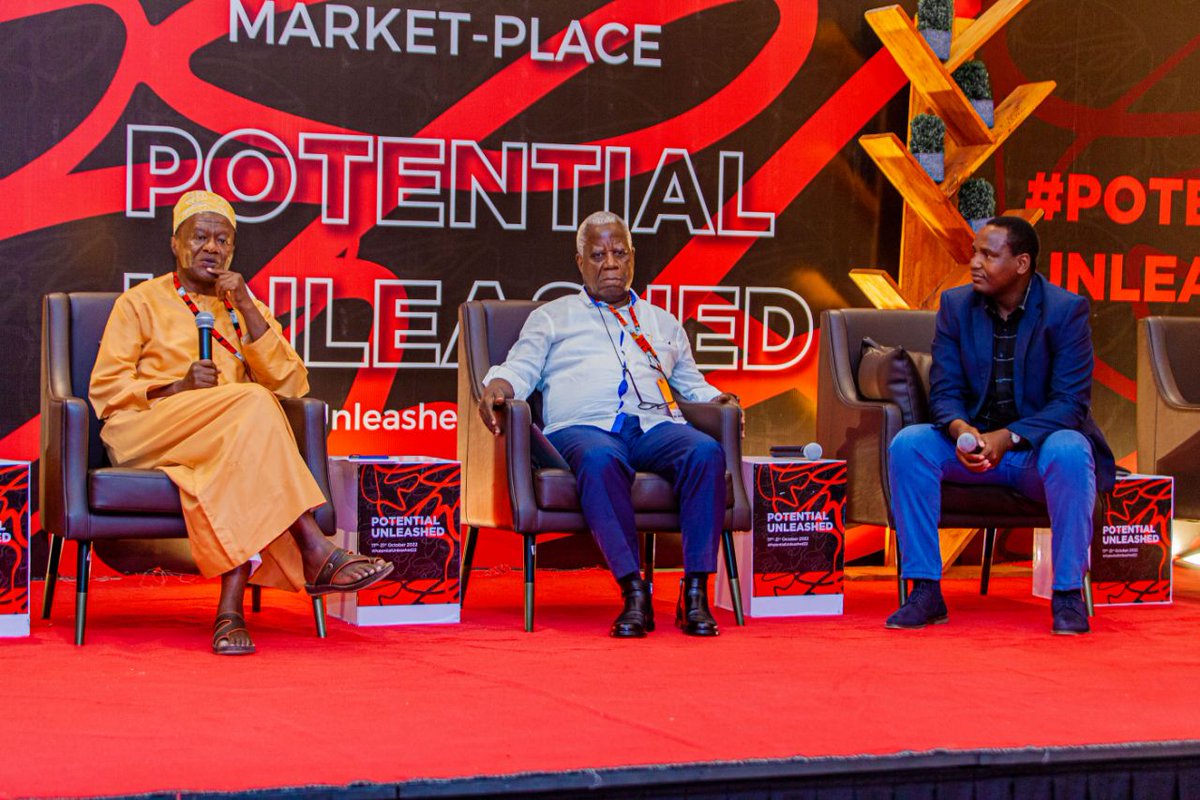SparkSahara's tweet photo. We are honored to have Rtd. Amb. Ami Mpungwe @AMpungwe and Dr. Hassan Mshinda on a fireside chat moderated by @musakamata on how to unlock local capital for a startup in Tanzania through high-net-worth individuals 
#PotentialUnleashed22 #PotentialUnleashedTZ https://t.co/IzA95jrCuS