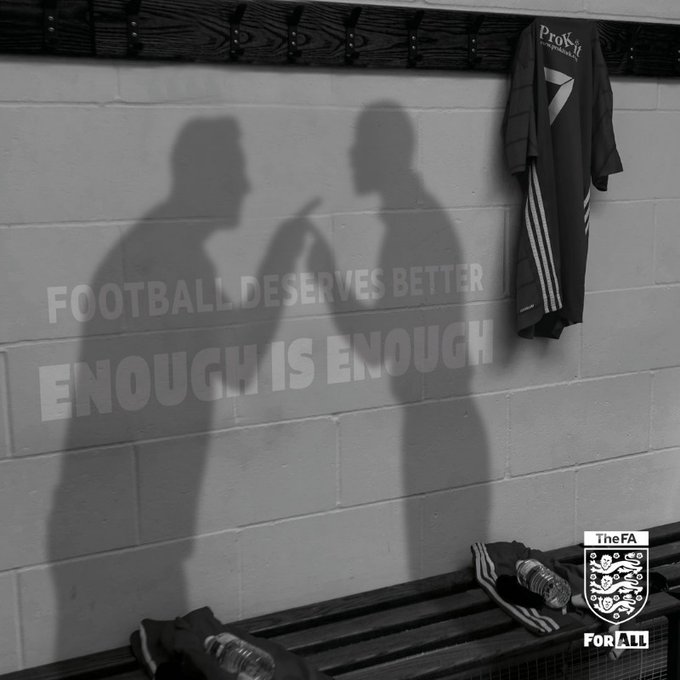 #EnoughIsEnough

Football has had enough. We will take action against people who spoil the game for others. 

Make sure you don't cross the line, or you could be out of the game.