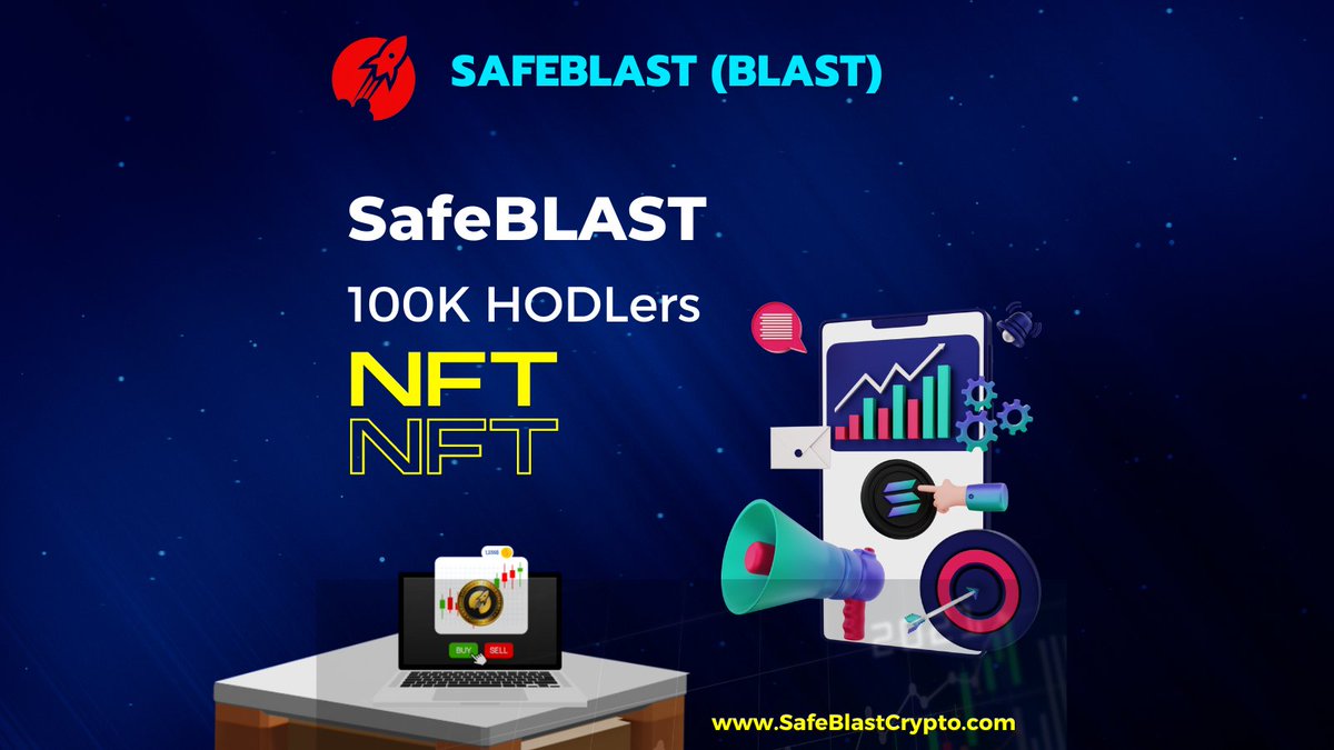 SafeBLASTarmy's tweet photo. SafeBLAST 100KHODLers NFT.
Get More From Life With Digital.
Click this link and learn more https://t.co/HlzNj4j5Za
#BLAST #SafeBALST #PancakeSwap #Blasttoken #win #P2E https://t.co/Y96m76en9S