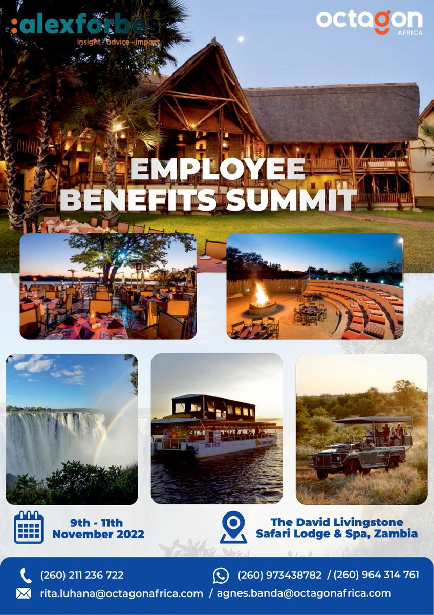 For registration and more information, please contact us on 0392002038 or send an email to us at uganda@octagonafrica.com

#EmployeeBenefitsSummit
#ConnectingForImpact