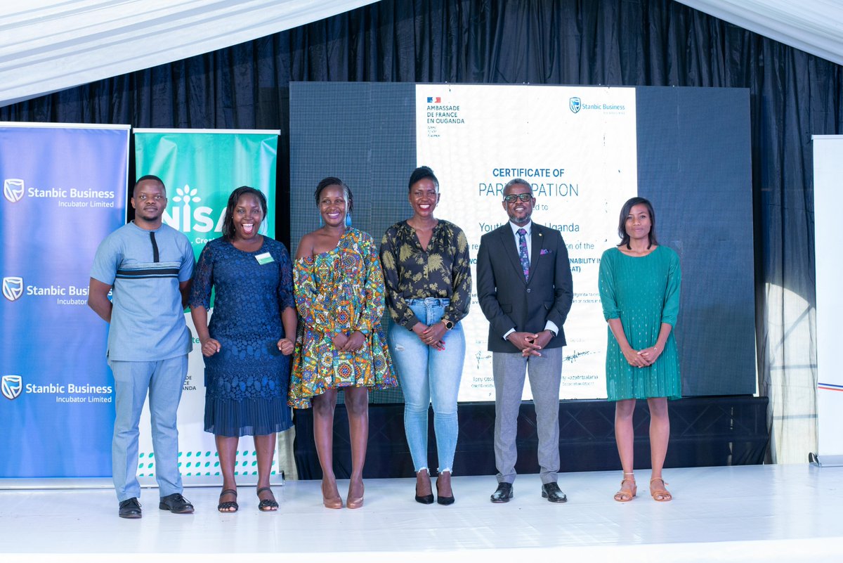Congratulations to all our NISAT programme graduates and many thanks to @SBILIncubator <a href="/FrenchEmbassyUg/">France in Uganda 🇫🇷🇺🇬</a> and <a href="/stanbicug/">Stanbic Bank Uganda</a> for the support rendered towards the successful running of this programme.