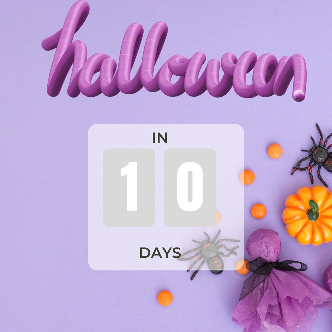Bespokeconnectd's tweet photo. Halloween is in 10 days ! 🎃

#Halloween #countdown https://t.co/BfCVhn9c30