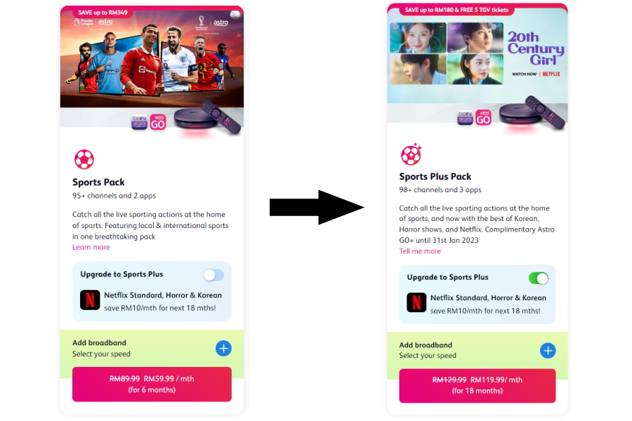 LowyatNET's tweet photo. #AstroMY Injects #Netflix Into Sports And Movies Packs Via The Plus Option
@astroonline @NetflixMY
https://t.co/zjy2VT2W0p https://t.co/xV9ChSck08