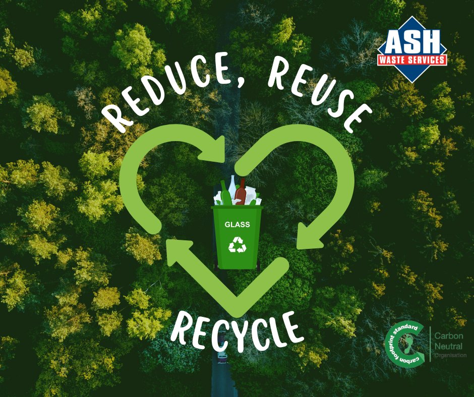 ASHWaste's tweet photo. Did you know that more than 28 billion glass bottles and jars end up in landfills yearly? That's the equivalent of filling up the Empire State Building every 3 weeks! β»οΈ #ClimateChange #RecycleWeek #RecycleTogether https://t.co/dNXuSjKCNo