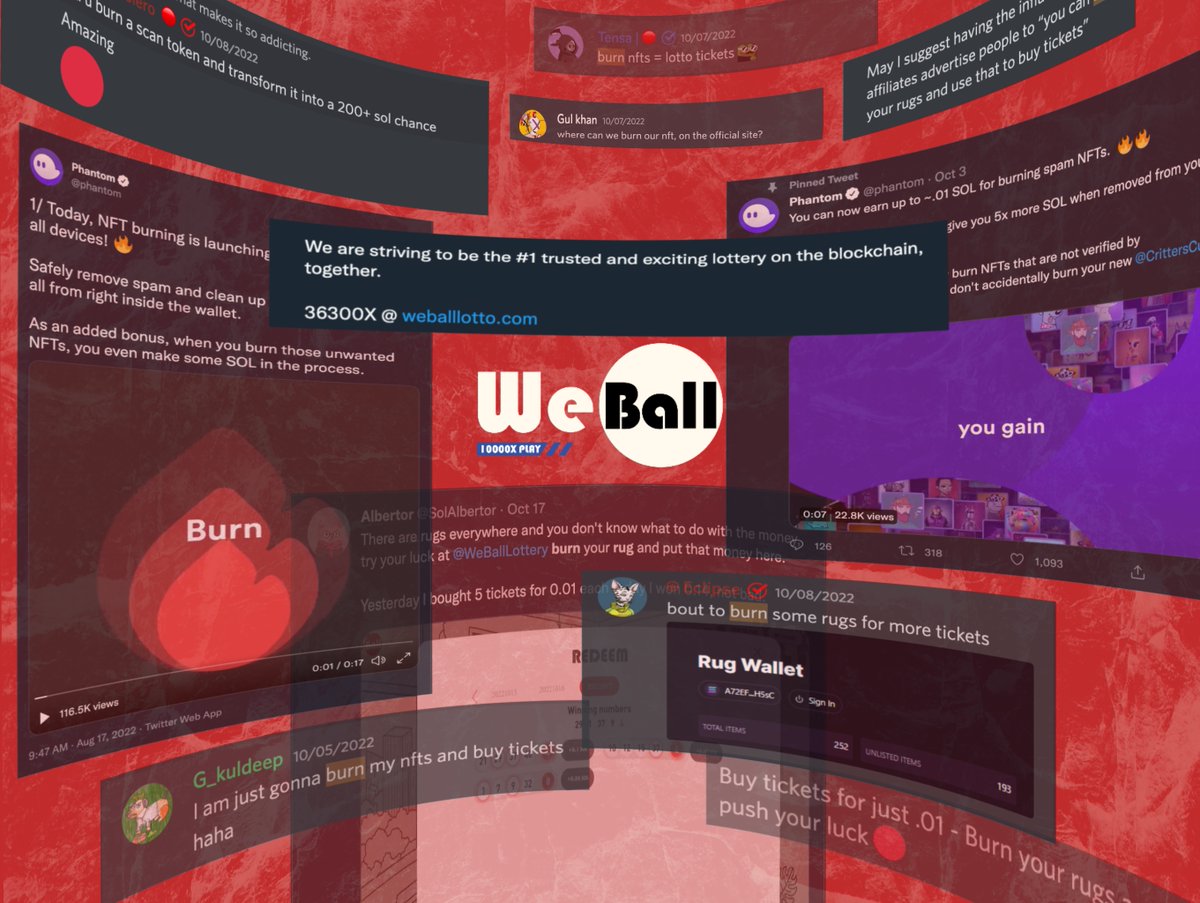 WeBallLottery's tweet photo. ⚪️⚪️⚪️⚪️🔴

You demanded it, we deliver.

The players will be able to burn NFTs for lottery tickets @ https://t.co/Z4Rue4Hgog in 2 days, most likely. https://t.co/b2ZkDIgtBo