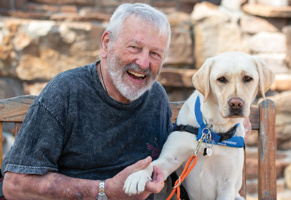 tinyurl.com/yc32awr4 Our Friday Furbaby is Zochi, a hearing #servicedog for Vietnam #Veteran and HLAA member Steven Sterry. Did you know that #hearingloss is the most common service-connected disability? Read the full story in the latest Hearing Life Magazine. @canineorg