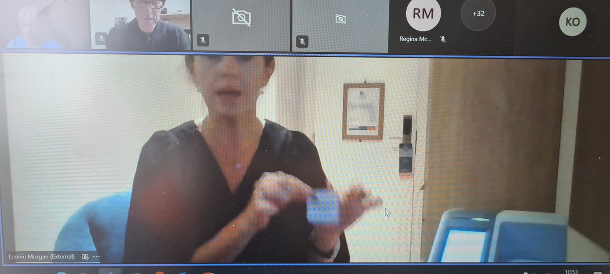 Leonie Morgan introducing all 5 EIP teams to point of contacting testing... testing for diabetes and high cholesterol in 10 minutes... pilot project to improve physical health care in EIP #earlyintervention #parityofcare <a href="/NCP_EIP/">Early Intervention in Psychosis NCP Ireland</a> <a href="/RhonaJennings2/">Rhona Jennings</a>