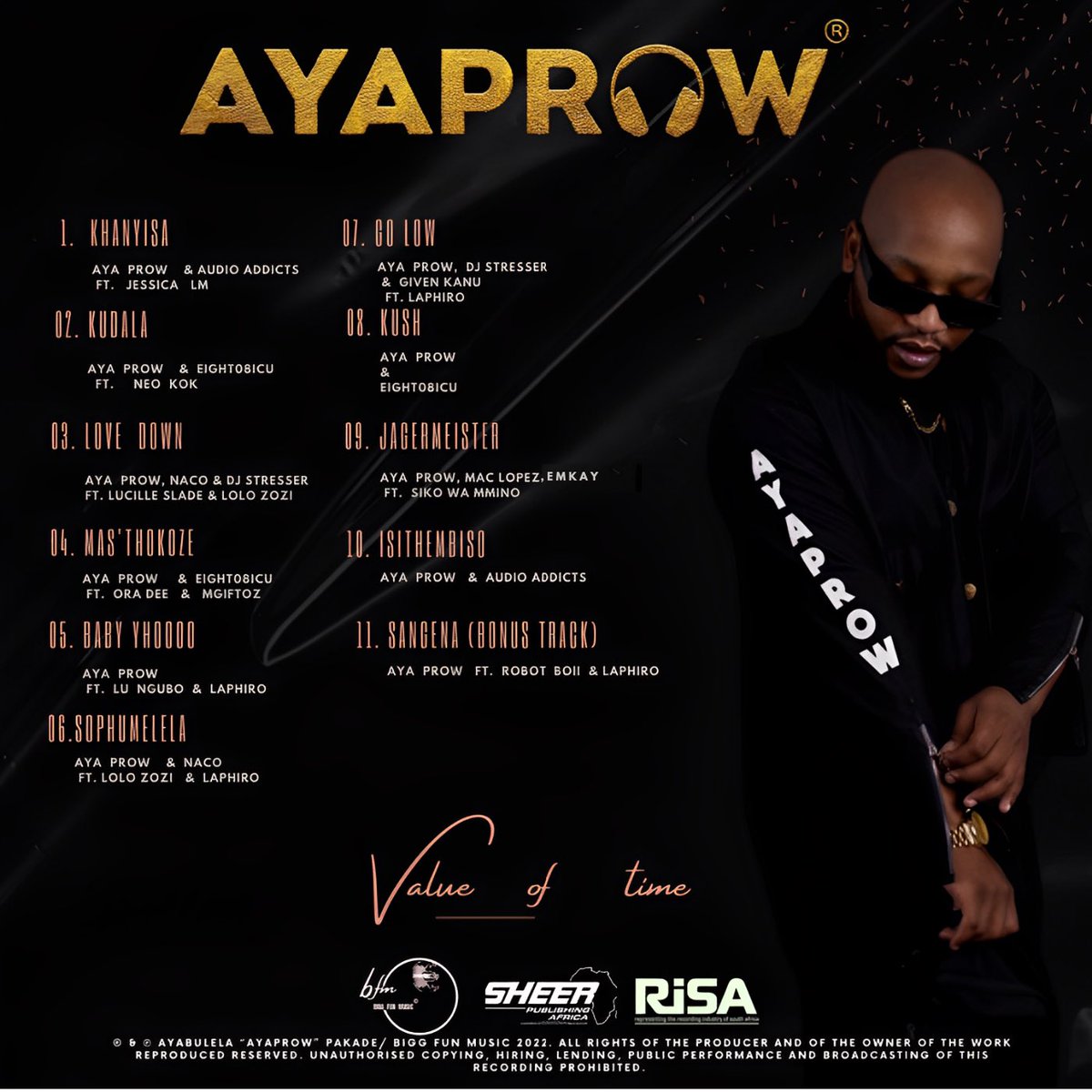 AYAPROW_BIGGFUN's tweet photo. Proud to announce the release date of my debut album #ValueOfTimeAlbum 11.11.22.  it’s been in the works for a while and it gives me great pleasure to finally put it out,Big shout out to the artists and Producers that assisted me in putting this body of work together 🙏🏾✨ https://t.co/uAXwsC8xIu
