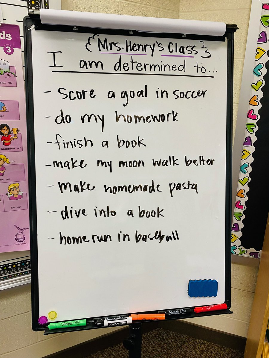 Determined is our word of the week! Our Hawks are determined to do lots of things!