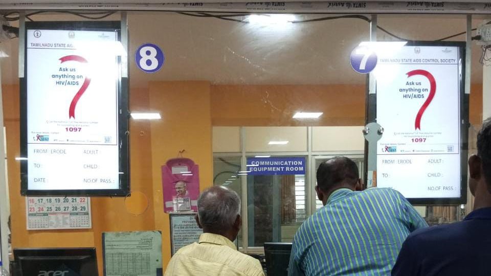 tansacs's tweet photo. Unique initiative by #TANSACS to create awareness related to #HIV #AIDS at railway stations on the occasion of WAD 2022
#comprehensiveknowledge
#1097
@NACOINDIA
@Subramanian_ma
Download the NACO app to know more...
https://t.co/P6rnZlvF1m... https://t.co/UXxoUYWDV2