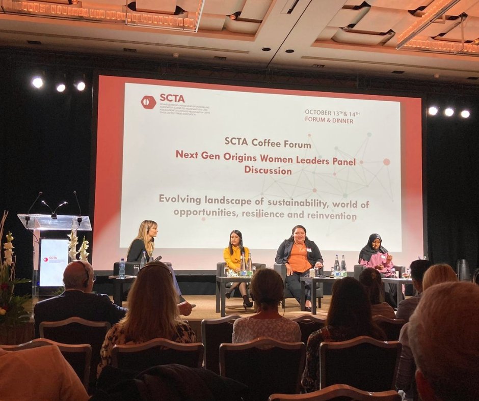 EFICOCOFFEE's tweet photo. Inspiring panel discussions and coffee encounters last week at the 13th SCTA Coffee Forum &amp; Dinner! 🙏☕ 

The overall theme World of Opportunities, Resilience and Reinvention invites to reflect and act upon the current industry challenges.   

Special shout-out to the Next Gen! https://t.co/pK9t7A0Lli