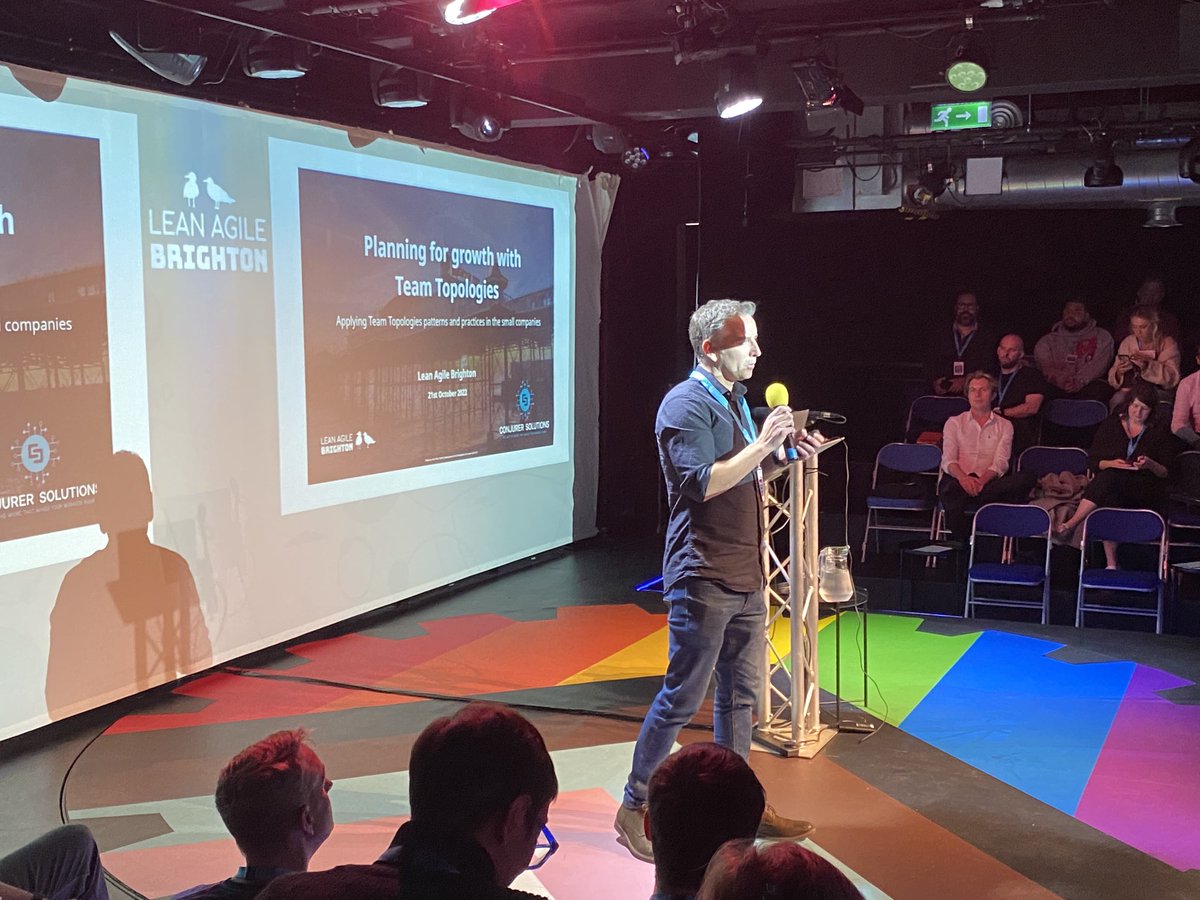 StuartPerryUK's tweet photo. Next up at #LABTN22 is @rich_allen on applying Team Topologies for small companies https://t.co/bLFQbQTCUv
