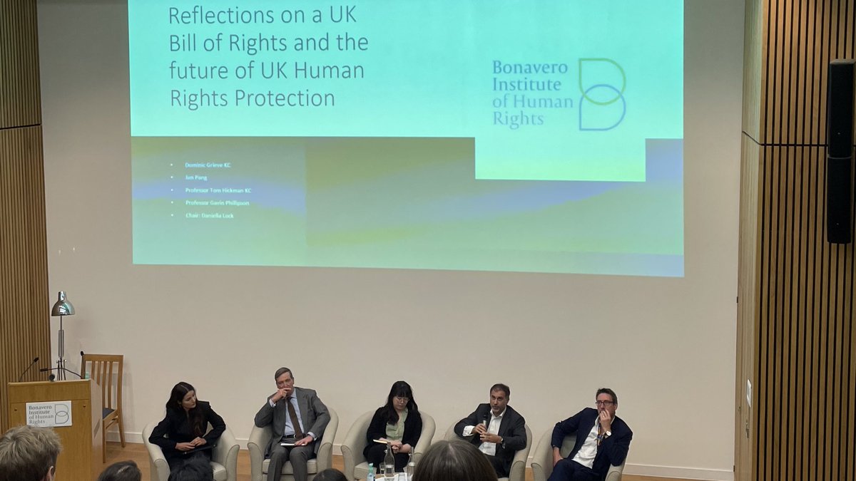DaniellaLock's tweet image. Thank you to everyone who attended the event at Bonavero Institute earlier this week on the Bill of Rights Bill (BORB), not yet formally withdrawn, and the future of UK human rights protection. Some points made in the discussion: 🧵