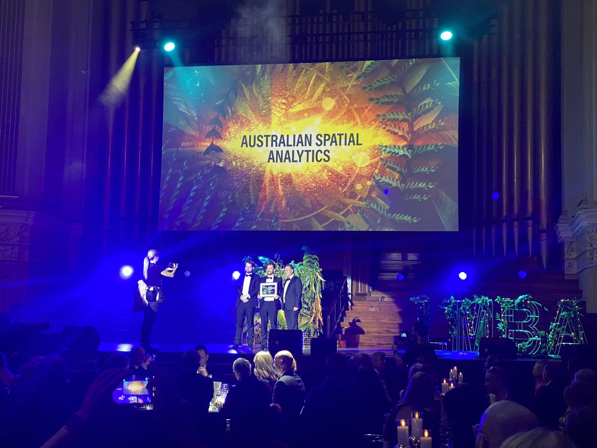 ImpactBoomOrg's tweet image. Congratulations to Australian Spatial Analytics who just took out the @hutchies1912 Award for Outstanding Social Enterprise at the #LMBA22! Well done to finalists @JigsawAus, Multhana Property Services &amp;amp; Silver Memories #socentau