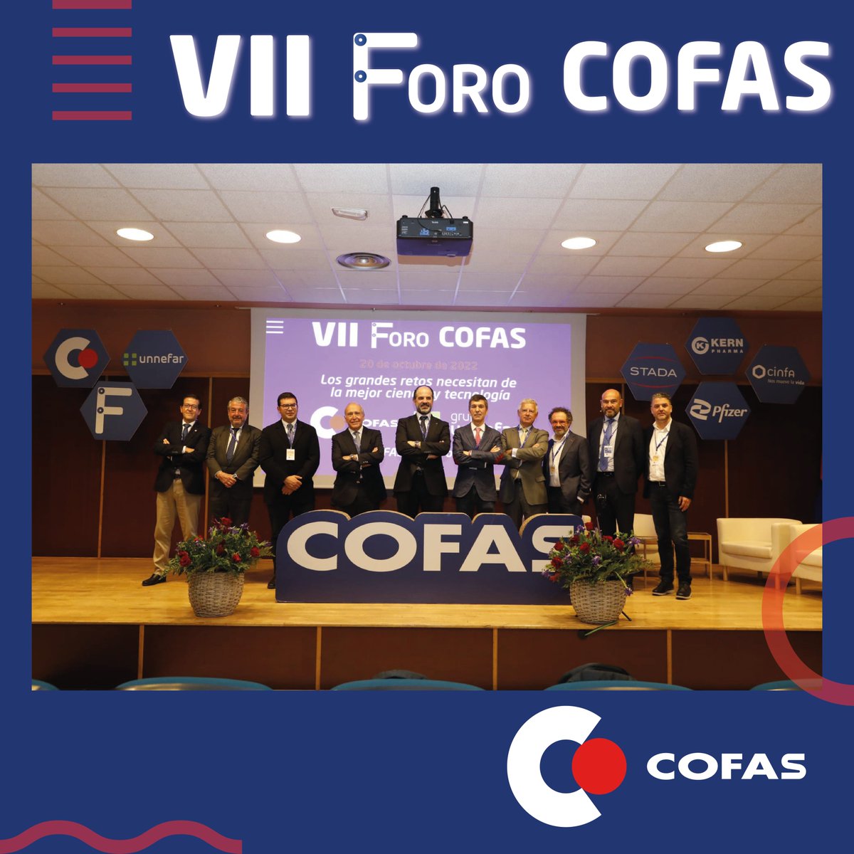 iCOFAS's tweet photo. Muchas gracias a nuestros compañeros por acompañarnos y apoyarnos en un día tan especial

#VIIForoCOFAS
#ForoCOFAS
#LosGrandesRetosNecesitanDeLaMejorCienciayTecnología
#ExpofarmaPresencial https://t.co/65Um7ngBzn