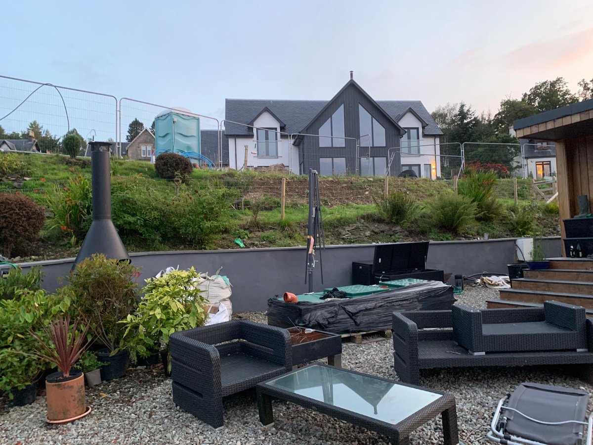 HAUStimberframe's tweet photo. We love the internal finish and lighting Colin &amp; Fiona chose in their new bespoke HAUS, great to see happy customers and pets too. How can HAUS help you?                https://t.co/TkP2K1og8m https://t.co/C7BO7i6pnW