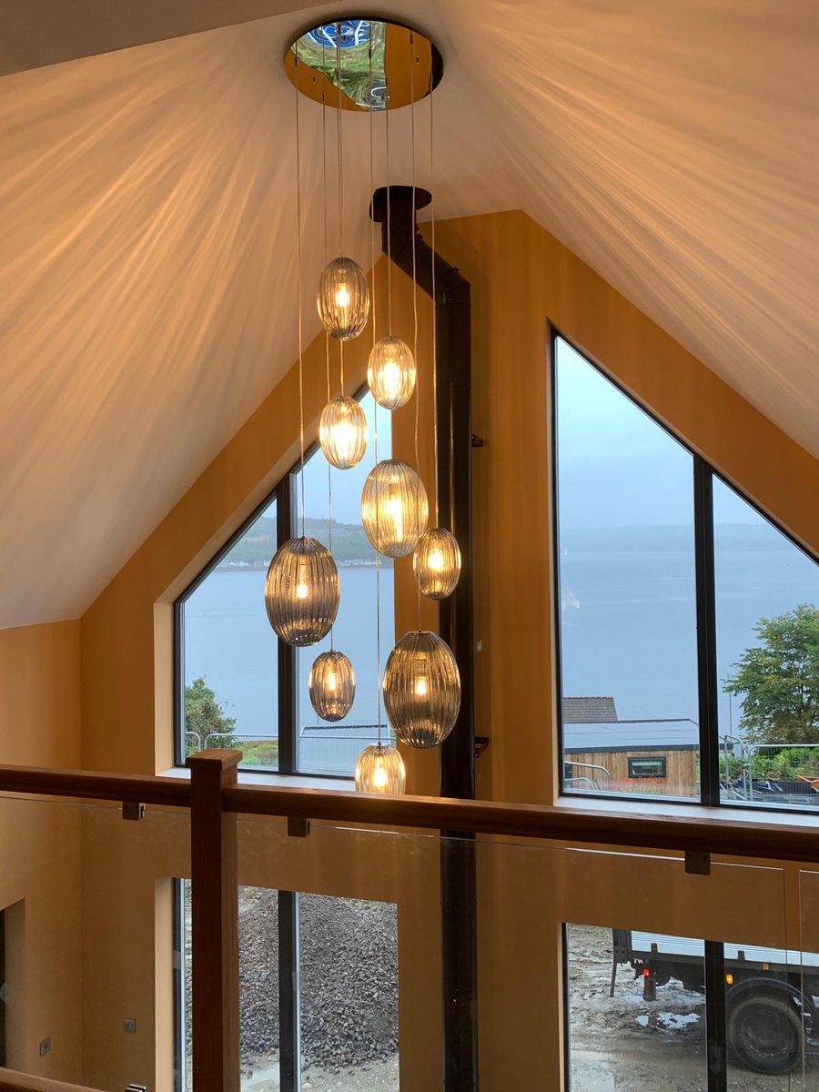 HAUStimberframe's tweet photo. We love the internal finish and lighting Colin &amp; Fiona chose in their new bespoke HAUS, great to see happy customers and pets too. How can HAUS help you?                https://t.co/TkP2K1og8m https://t.co/C7BO7i6pnW