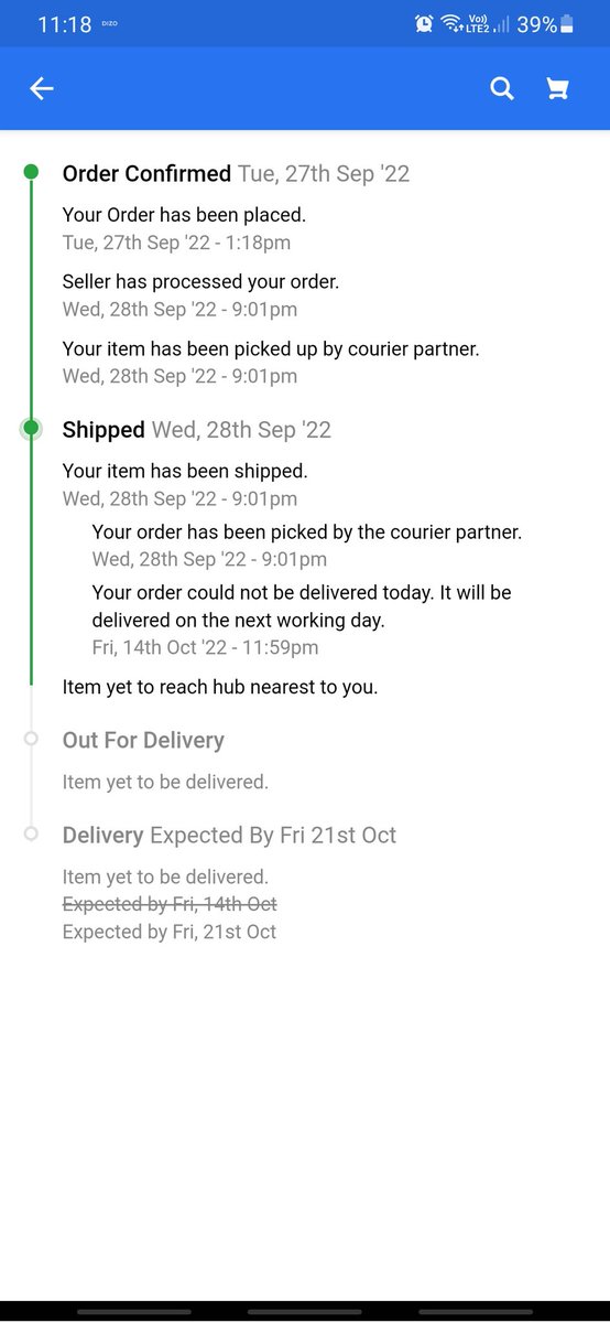 ChethanGuttedar's tweet photo. Hi Flipkart, I have ordered tv unit on 27th Sep 2022 and paid the amount too. It has to be delivered by 14th Oct which did not happened and the next dipevry date was 21st Oct. Even today I did not recived the product. Customer care service are not helpful at all.@Flipkart https://t.co/wufCpMQ73H