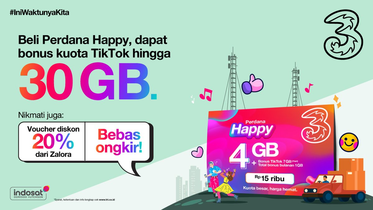 3 Indonesia tweet media