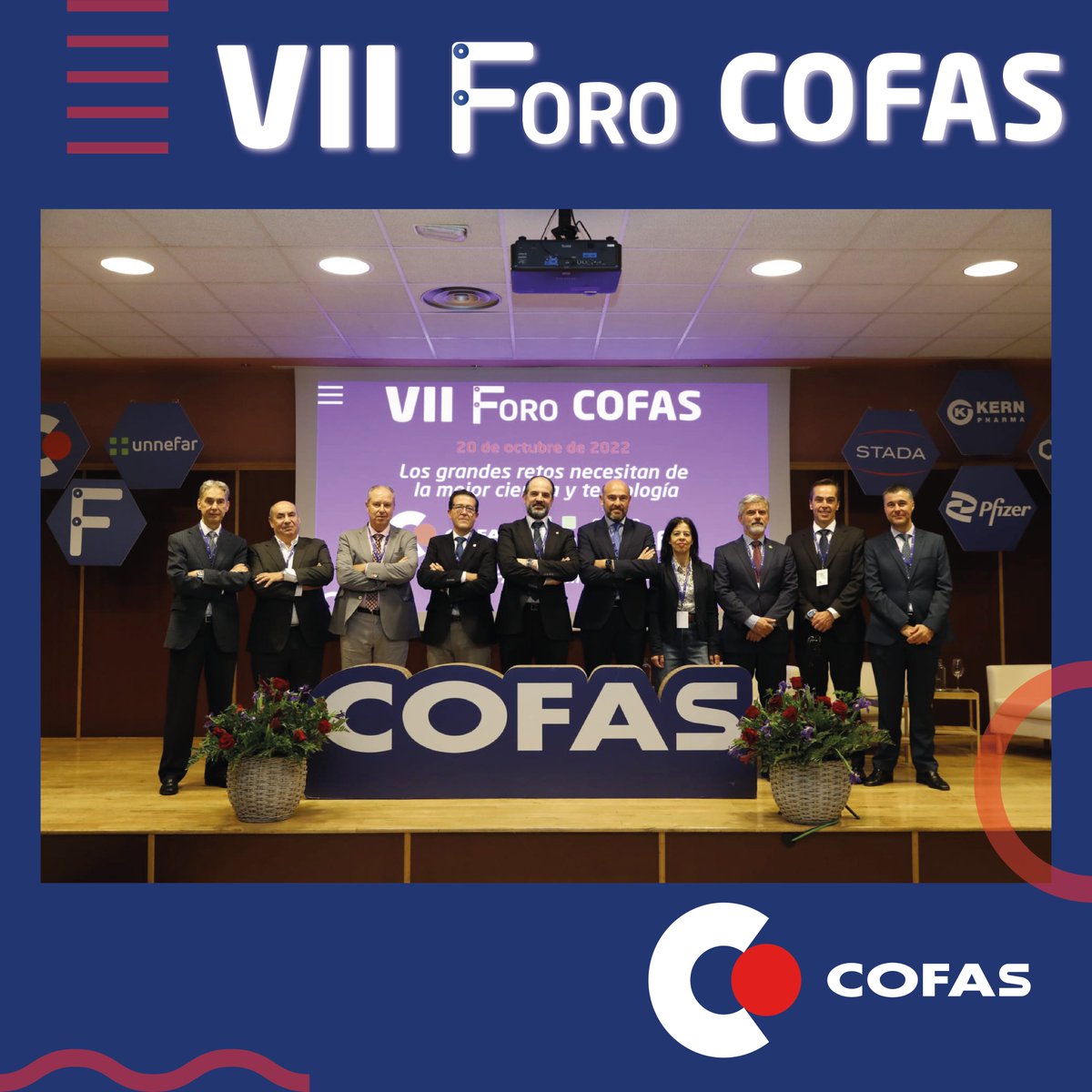 iCOFAS's tweet photo. Muchas gracias a nuestros compañeros por acompañarnos y apoyarnos en un día tan especial

#VIIForoCOFAS
#ForoCOFAS
#LosGrandesRetosNecesitanDeLaMejorCienciayTecnología
#ExpofarmaPresencial https://t.co/95ABvj2lU7