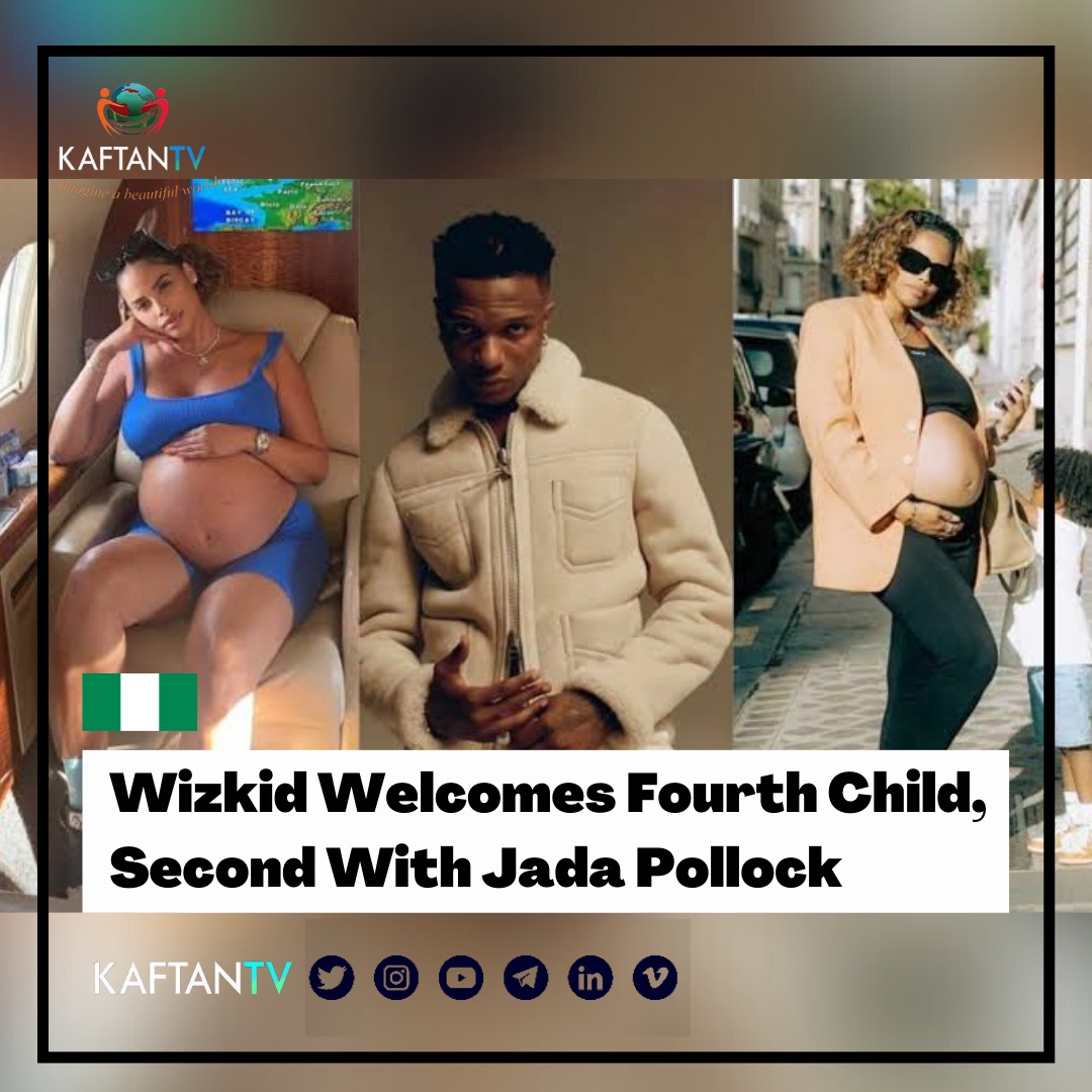 KAFTAN_TV's tweet photo. Wizkid Welcomes Fourth Child, Second With Jada Pollock
#Artiste #Wizkid #JadaPollock https://t.co/bPNqtsWlXO