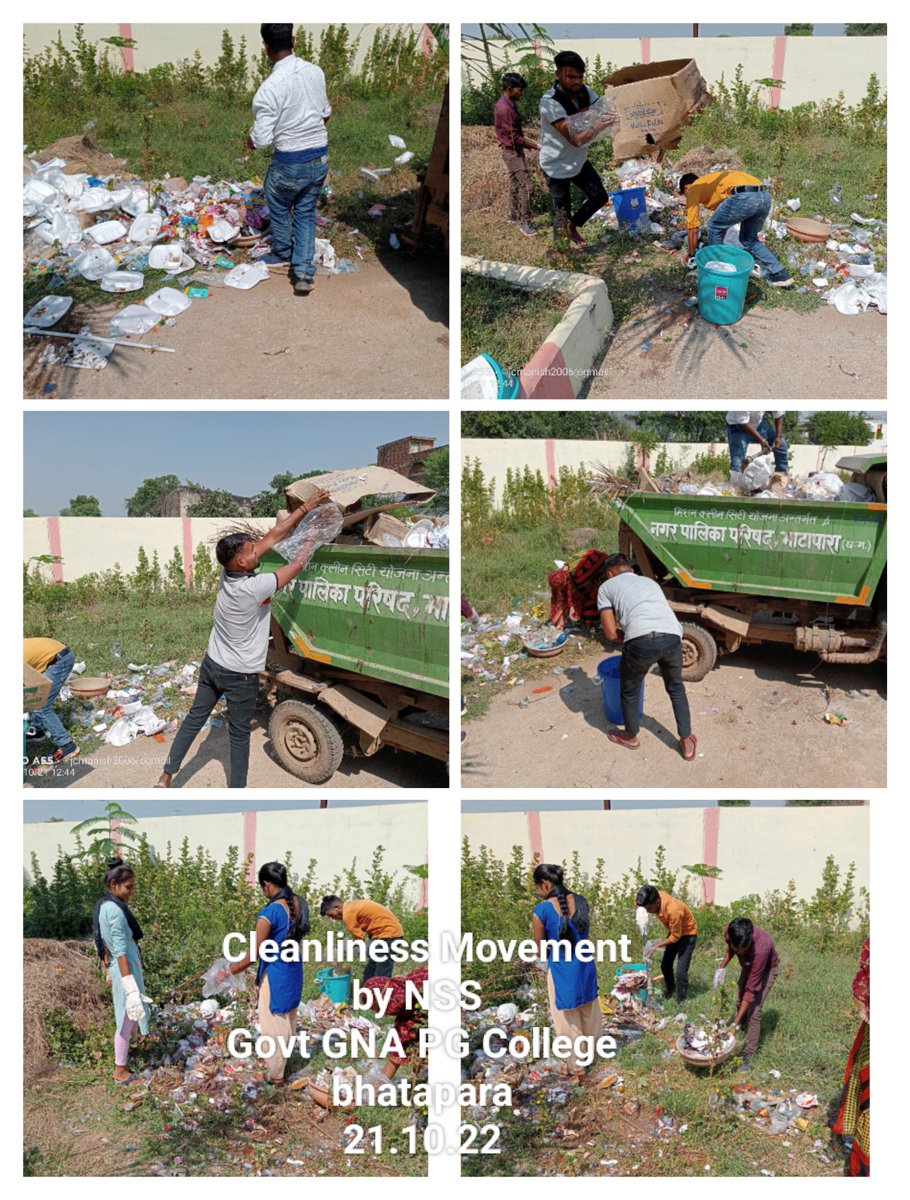 NssGnaByt's tweet photo. Cleanliness Month organized in Govt GNA PG College, bhatapara CG dated 22.10.22
@_NSSIndia 
@askabir_ 
@nssptrsuCG 
@nssrdB 
@NSSRDBhopal https://t.co/5dILIOHZYb