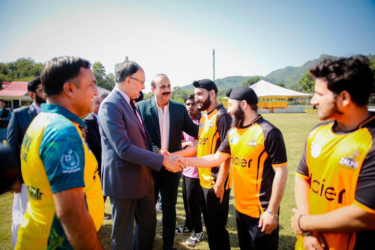 FoundationZalmi's tweet photo. Opening Ceremony of Haier #HarmonyCricketLeague 
 
Federal Minister,Dr Ahsan Iqbal @betterpakistan,Chairman Pakistan Sweet Home,Zamarood Khan,Father Richard,Westridge Catholic Church Pindi, Julian, Focolari Catholic Movement &amp; other respected guests  were present at the occasion. https://t.co/bMnpGoCClp